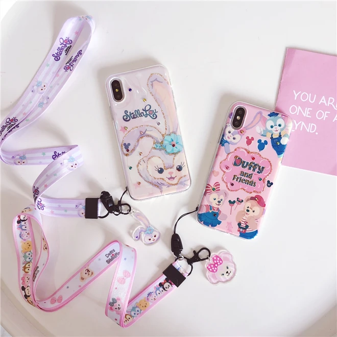 Для iphone XS max XR X bling Duffy shellieway мягкий чехол для 8plus 7plus 6SP 7 8 6 6S милый блестящий +