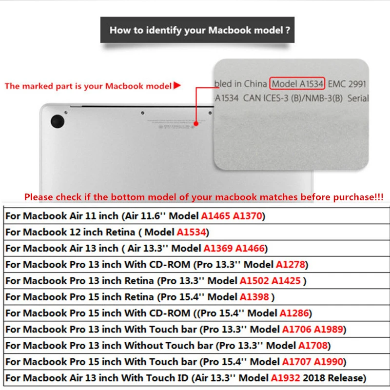 Чехол MTT Brain для Macbook Air Pro retina 11, 12, 13, 15 дюймов с сенсорной панелью, Жесткий Чехол 13,3 '', чехол для ноутбука+ чехол для клавиатуры