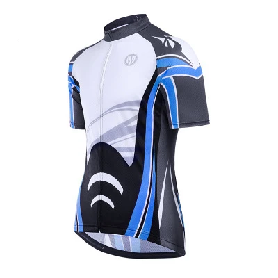 blue Майки для велоспорта Одежда для верховой езды Дорога MTB велосипед короткий рукав Джерси велосипедная рубашка дышащий Быстросохнущий впитывающий одежда для езды - Цвет: blue