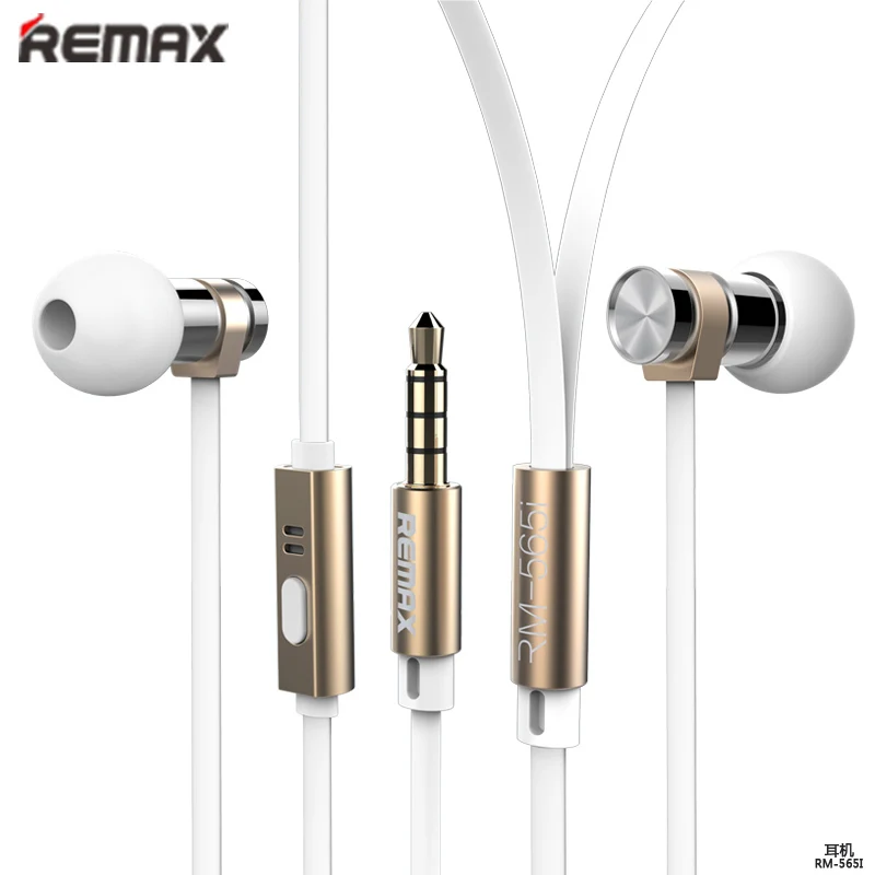 Remax Metal Clear Deep Bass Sound Earphone Headset for iPhone 4s 5 5s 6 6S Plus Android Phone Samsung Galaxy S6 S5 S4 Note HTC |