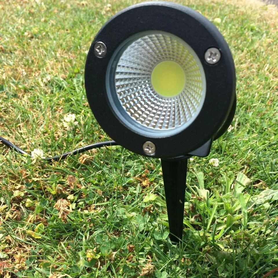 12v cob пейзажные лампы Открытый водонепроницаемый 5 Вт светодиодные точечные светильники со стержнем и кепки