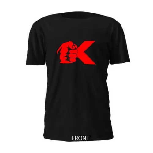 Двусторонняя новая футболка с графическим принтом команда Krusher Сергей черная