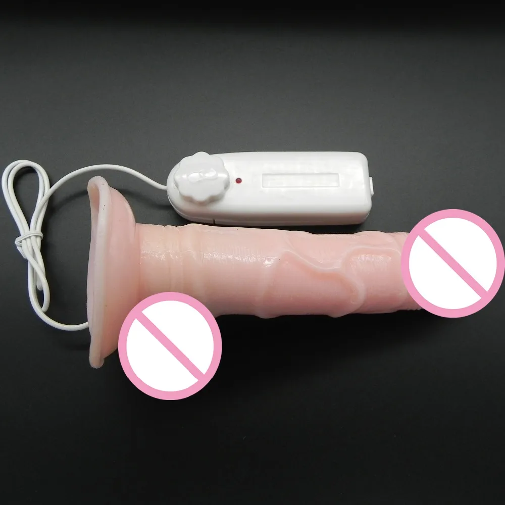 Фаллоимитатор Happygo с сильной присоской реалистичный пенис многоскоростные