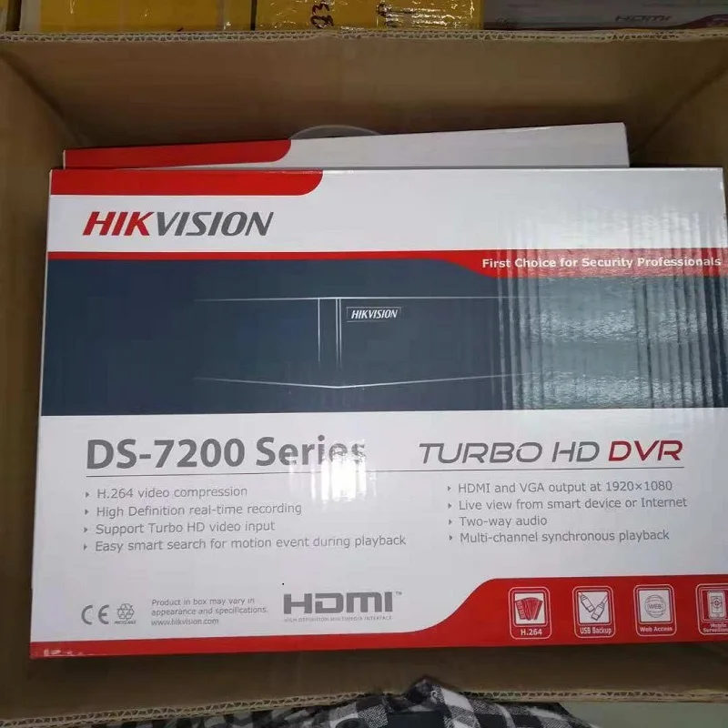 HIKVISION английская версия DS 7204HGHI F1 1080P 4CH CCTV XVR для аналоговой/HDTVI/AHD/IP камеры