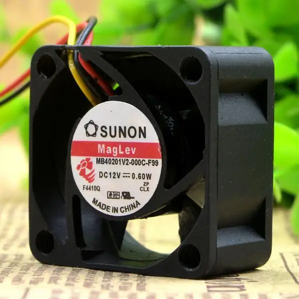 SUNON MB40201V2-000C-F99 AC/DC 12V 0 60 W 4020 4 см 40*40*20 мм 3 провода Вентилятор охлаждения | Компьютеры