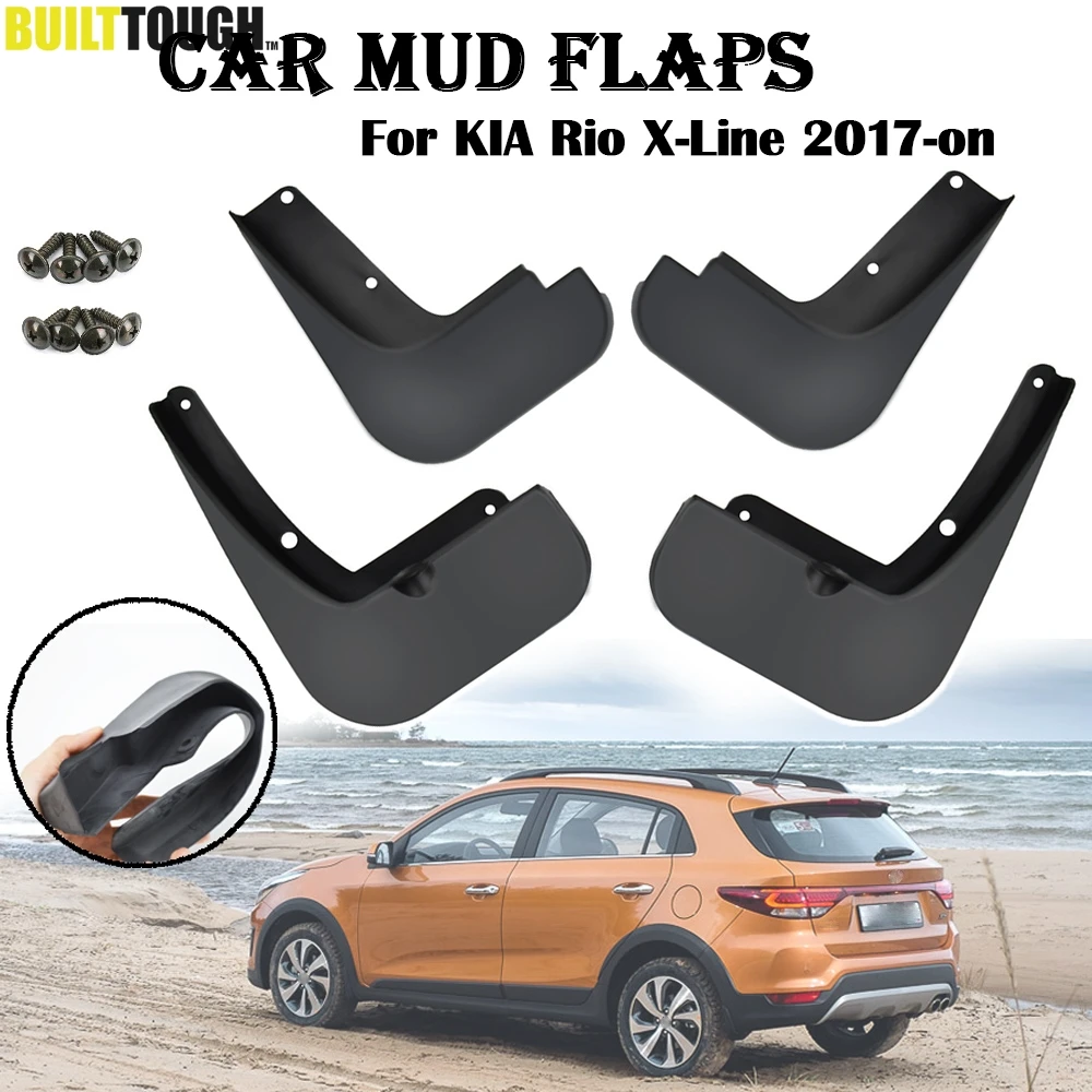 Брызговики автомобильные для KIA Rio X Line KX Cross 2017 на Передняя Задняя защитный чехол