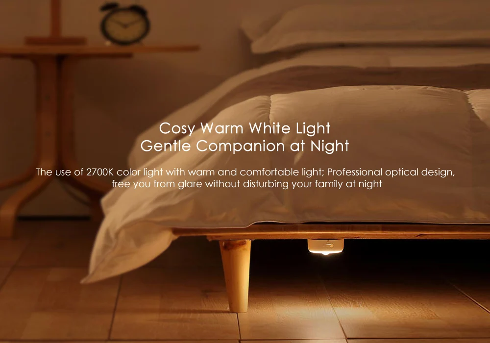 Yeelight портативный светодиодный макияж зеркало со светом затемнения умный датчик движения ночник для xiaomi умный дом леди подарок