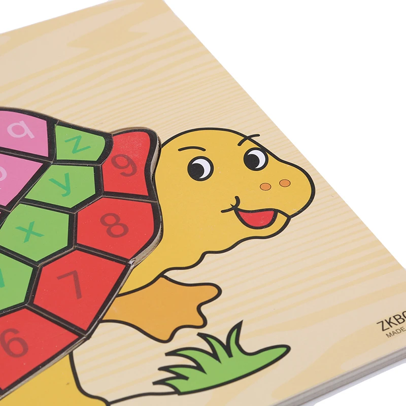 

New Wooden Cartoon Fish Letter Puzzle Animal Makeup Puzzles Children's Early Education Puzzle Educational Kids Toys