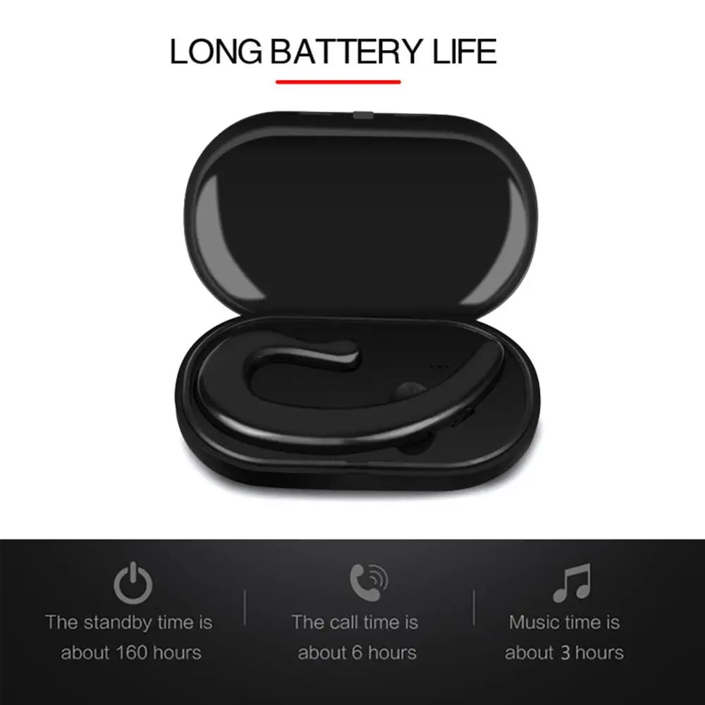 YA09 Bluetooth V5.0 костная проводимость наушники с микрофоном беспроводные спортивные