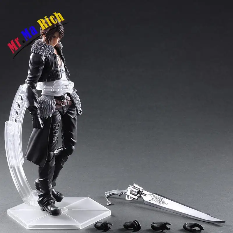 Gioca Arts Kai Final Fantasy VII Squall Variante фигурка Varable Leonhart Gunblade ПВХ Фигурки Brinquedos Giocattolo|action