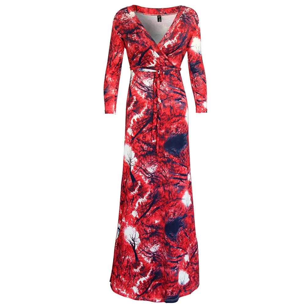 Новинка Осень зима 2016 соблазнительные женские богемные платья вечерние длинные