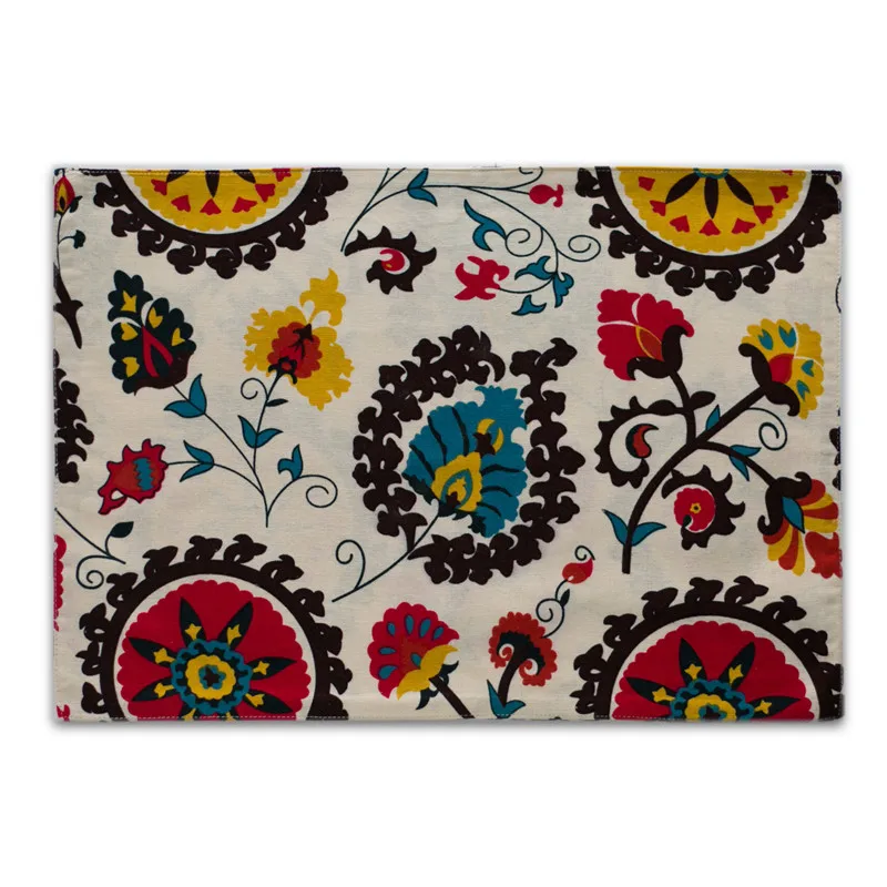 Высококачественная скатерть с принтом в виде листьев льняная на стол для отелей