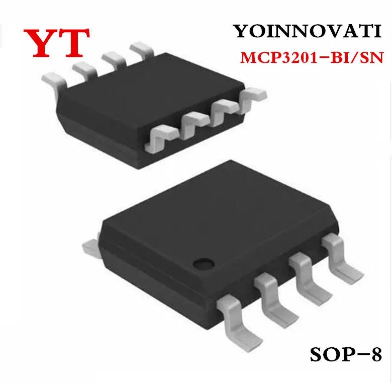 10 шт./лот MCP3201 BI/SN ADC 12BIT 2 7 V 1CH SPI SOP 8 IC лучшее качество|adc 12bit|spi adcadc spi |