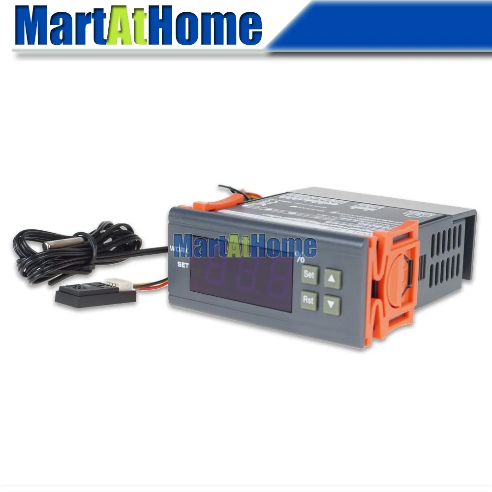 Цифровой контроллер влажности воздуха Humidistat WH8040 1% ~ 99% RH DC 12/24 в AC 110/220 для