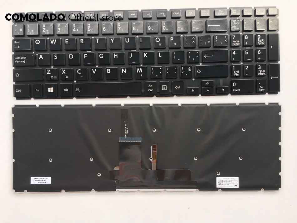 CF Канада Французская клавиатура с подсветкой для Toshiba Satellite S55T B5271SM B5273NR B5282 S55B T S55 B