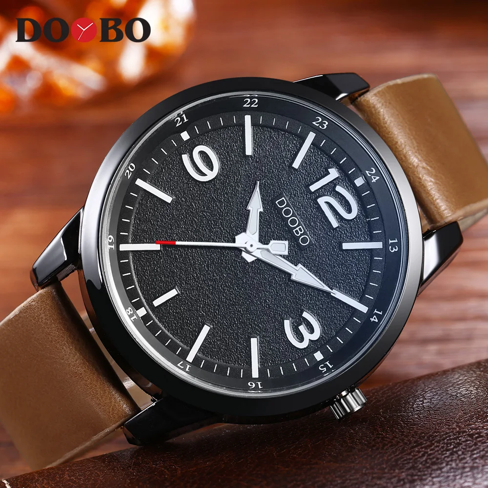 

DOOBO Military Watches Men Brand Luxury Leather Strap Quartz Men Watch Fashion Casual Sport Clock Male Watch Relogio Masculino