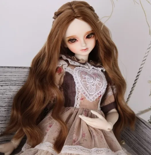 Аксессуары для кукол 1/3 1/4 Bjd парик куклы длинный вьющийся мягкие большие волны