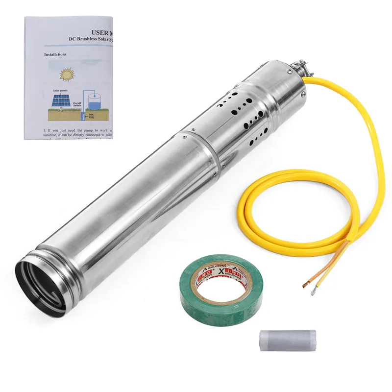 DC12V/18 V 180 Вт Максимальный напор до 40 м погружной насос на солнечных батареях буровая установка для штанговый скважинный насос для сельскохозяйственных пруд и ранчо