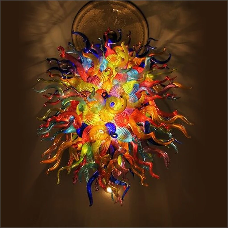 

Dale Chihuly Style Hand Blown Murano Glass Chandeliers Energy Saving for Villa Decor