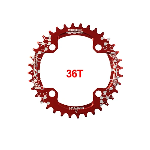 EKFan 104BCD XT круглая форма 30T 32T 34T 36T 38T 40T 42T 44T 46T 48T 50T 52T велосипедная цепь MTB велосипедная цепь - Цвет: XT 36T Round Red