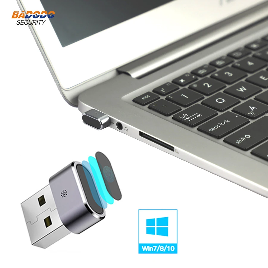 Алюминиевый Чехол Mini USB считыватель отпечатков пальцев Модуль устройства для Windows 7,8, 10 hello биометрический ключ безопасности PC файл безопасности