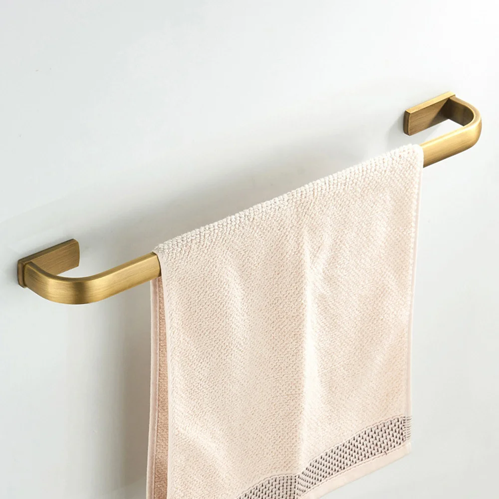 

Leyden Single Towel Bar Antique Brass Wall Mounted Durable Antirust Towel Holder Hanger Bathroom Accessories Single Towel Bar