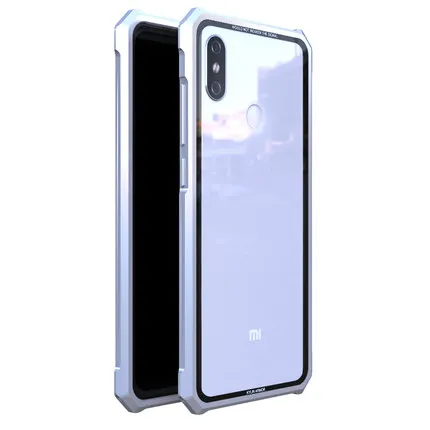 High-end ultra-thin metal frame Tempered glass mirror shell For Xiaomi mi 8 mi8 case. MI8 PRO Mi8 Explorer cover. |