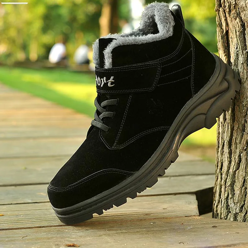 Для мужчин сапоги зимние с мехом 2018 теплые Очень Теплые полусапоги Рабочая обувь