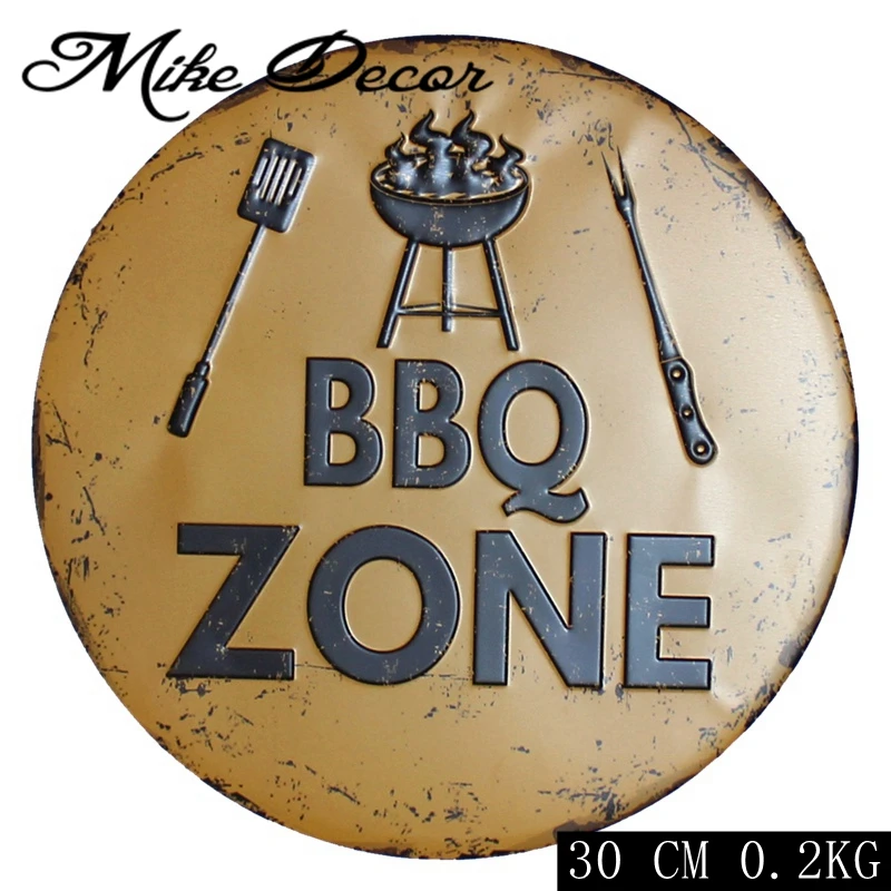 [Mike Decoration] 24-часовой ужин мгновенный сервис металлический оловянный знак