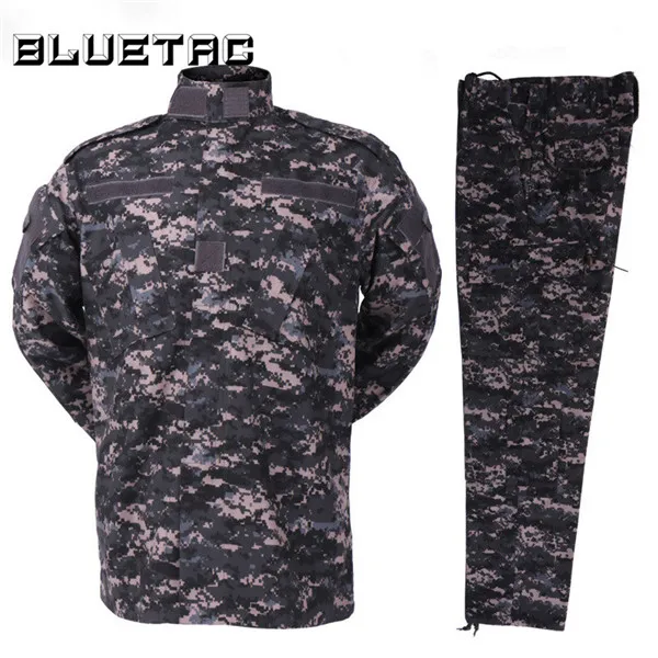 City Camo Военный камуфляж тактический костюм для мужчин охотничья Боевая полевая Униформа куртка рубашка и брюки с поясом Для Стрельбы Охота Военная игра армия - Цвет: City Camo