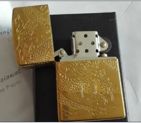 Позолоченные Металлические Ветрозащитный керосин легче цвет светлее Китая