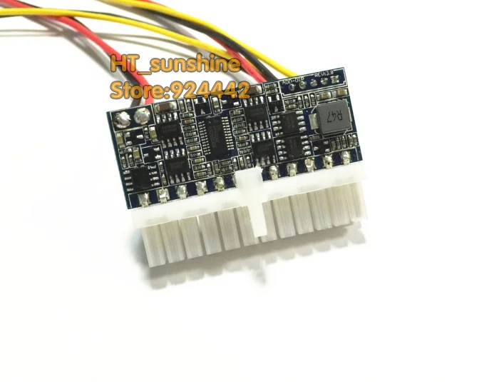 

100pcs PCI-E 6Pin 6P female DC 12V 250W 24Pin Pico ATX Switch PSU Car Auto Mini ITX High Power Supply Module 6pin to 24pin 24P
