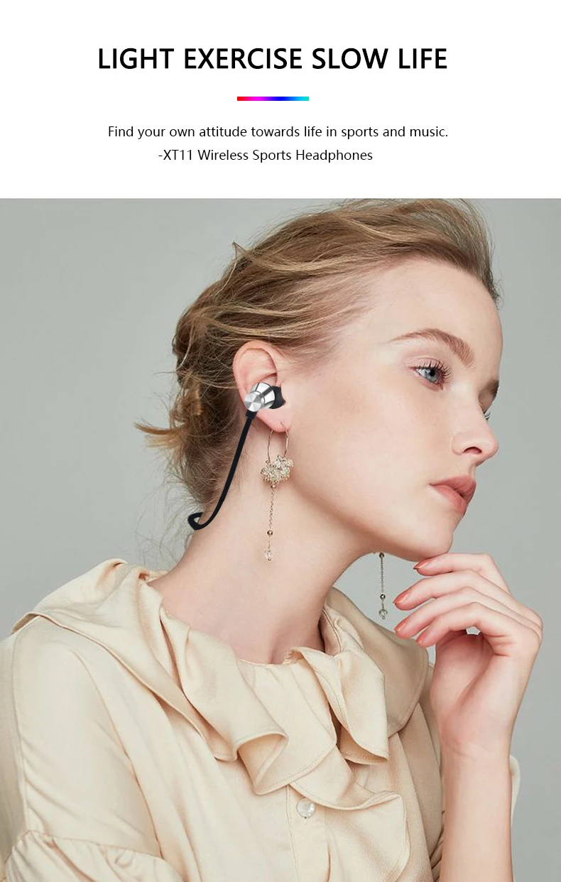 Nouvve XT-11 Bluetooth наушники спортивные беспроводные наушники Bluetooth гарнитура наушники с микрофоном для huawei Xiaomi samsung