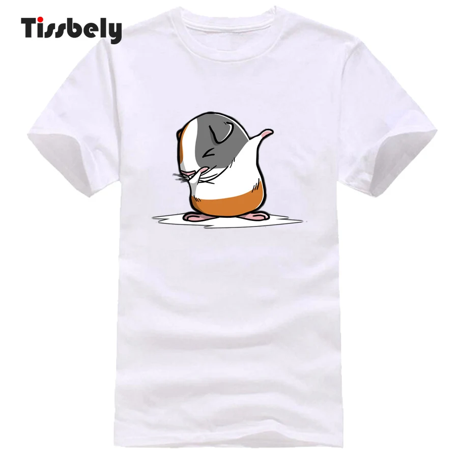 Tissbely животного Graphic T Рубашка Смешные вытирая Guinea Pig по Happypaws печатных t шиц подарки