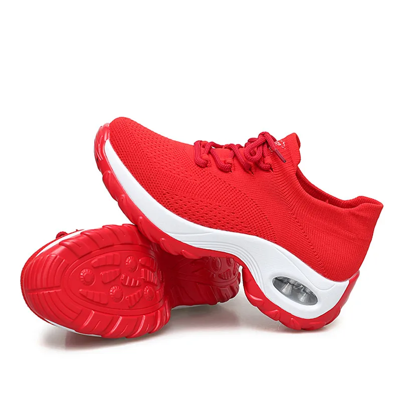 Женские кроссовки на танкетке LIN KING повседневные шнуровке большие размеры