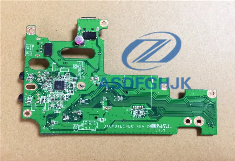 Оригинал для Dell Inspiron 14R N4010 USB плата аудио-порта DAUM8TB14D0 0CPVP9 CPVP9 0N3YXM N3YXM 100% ТЕСТ ОК |