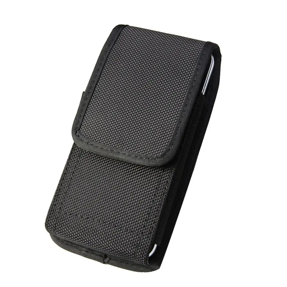Casual Nylon Mobile Phone Waist Bag Hook Loop Holster Cellphone Pouch Cover for iPhone Samsung Xiaomi Huawei Accessories | Мобильные