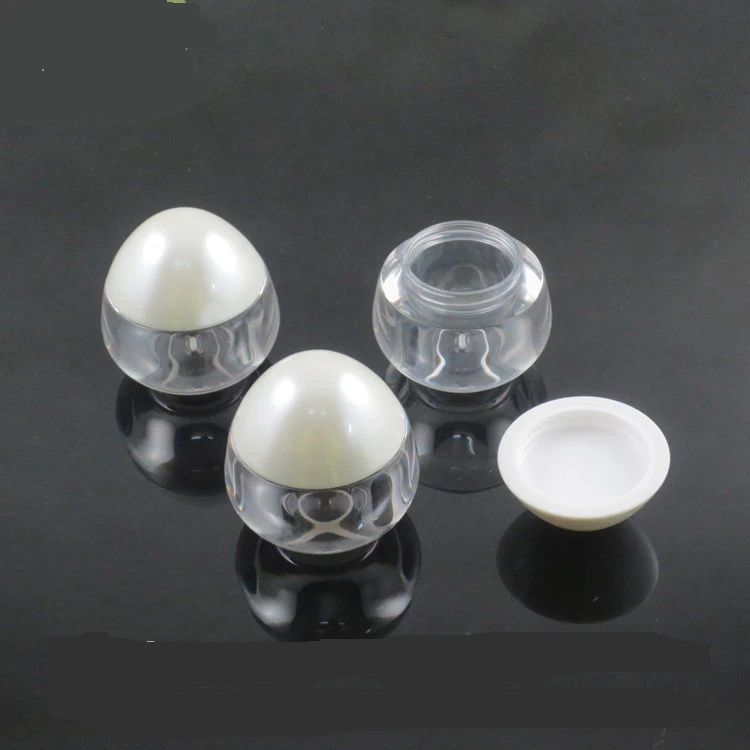

300pcs/lot 15ml Empty Mini Cosmetic Portable Empty Cream Jar Pot 15g Eyeshadow Lip Balm Tin Makeup Cosmetic Container egg Shape