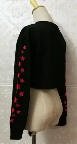 Женская толстовка с длинным рукавом принтом свободные толстовки со звездами