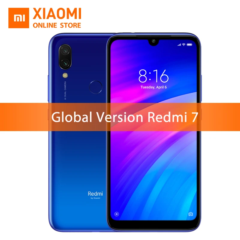 Глобальная версия Xiaomi Redmi 7 3GB 64GB Snapdragon 632 смартфон Восьмиядерный 4000mAh 6 26