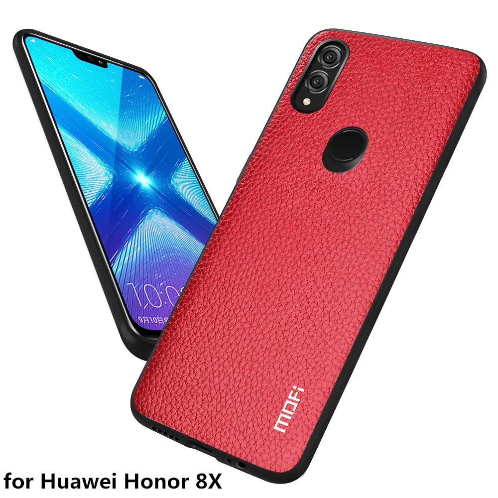 Чехол MOFi для Huawei Honor 8X чехол из искусственной кожи мягкий телефона ТПУ