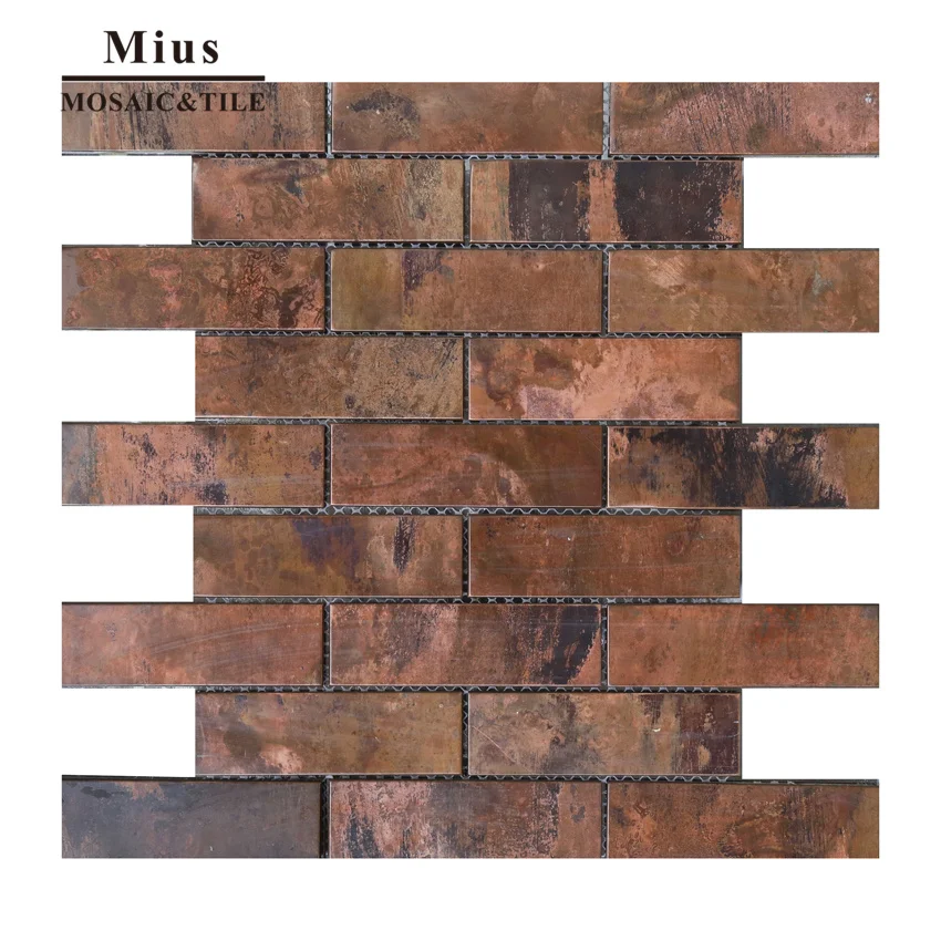 Полоса Металлическая кафель медная мозаика backsplash A6YG80|backsplash|backsplash tilebacksplash mosaic tile |