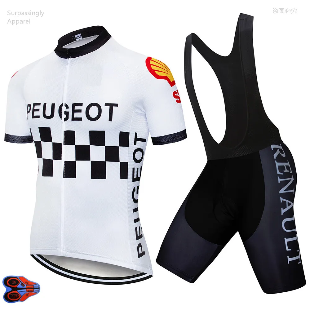 2019 летний французский велосипедный комплект с коротким рукавом Мужская одежда