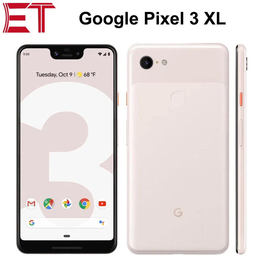 Google Pixel 3 XL 4G LTE мобильный телефон 6,3 дюймов полный экран 1440x2960p 4 Гб ram 64 Гб/128 ГБ rom OctaCore Snapdragon845 NFC Android9.0