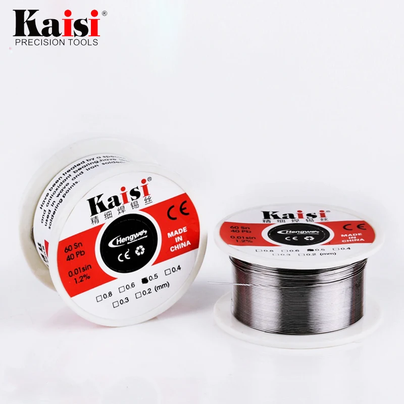 Kaisi Flux 1.2% канифоли ядро Олово свинцовый припой провод Sn60/Pb40 для сварочных работ (0 3