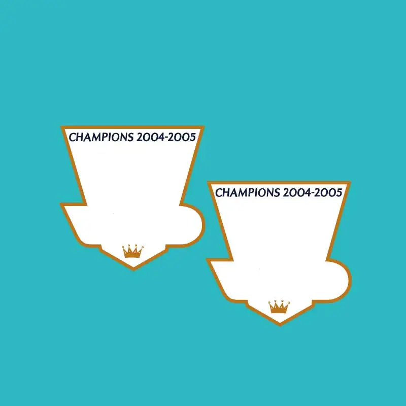 champion 2004-2005 EPL патч Премьер-Лиги чемпионов 1993/1994/1995/1996/1997/1998/1999/2000/2001 футбольный значок кашемировый материал lextra 1 пара - Цвет: champion 2004-2005