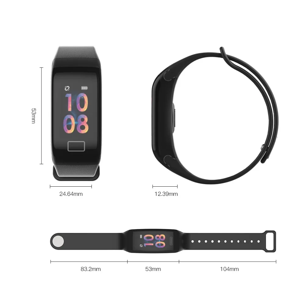 Wearpai WP113 кровяное давление монитор сердечного ритма умный Браслет фитнес трекер