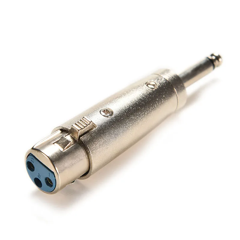 3Pin XLR до 6 35 мм моно Джек свинцово адаптер микрофон ЛИДЕР Никель покрытием