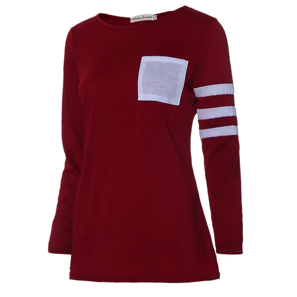 Женская хлопковая блузка с длинным рукавом и круглым вырезом батальных размеров