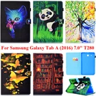 Чехол для Samsung Galaxy Tab A (2016), 7 дюймов, чехол для SM-T280NZWATGY, мягкий чехол из ТПУ и силикона, Чехол для карт T285 7,0